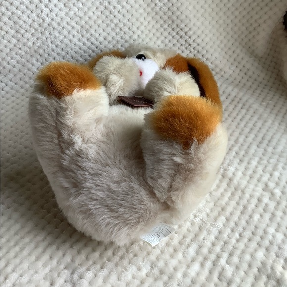 Vintage EATON Plush Dog 13.5 inch Sitting Stuffed Animal Dog w EATON Chest Tag - Picture 5 of 15